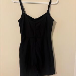 Bluenotes Black Romper Shapewear with Adjustable Straps